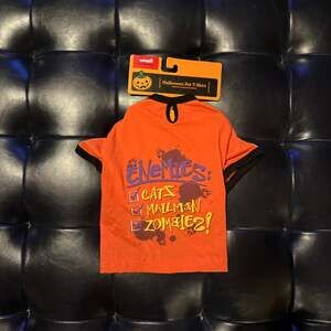 Small Dog Enemies Orange Lightweight Knit T Shirt 10 x 7 x 12 Chihuahua Size